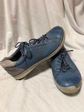 Men's Ecco Biom Blue Yak leather golf shoes size 44